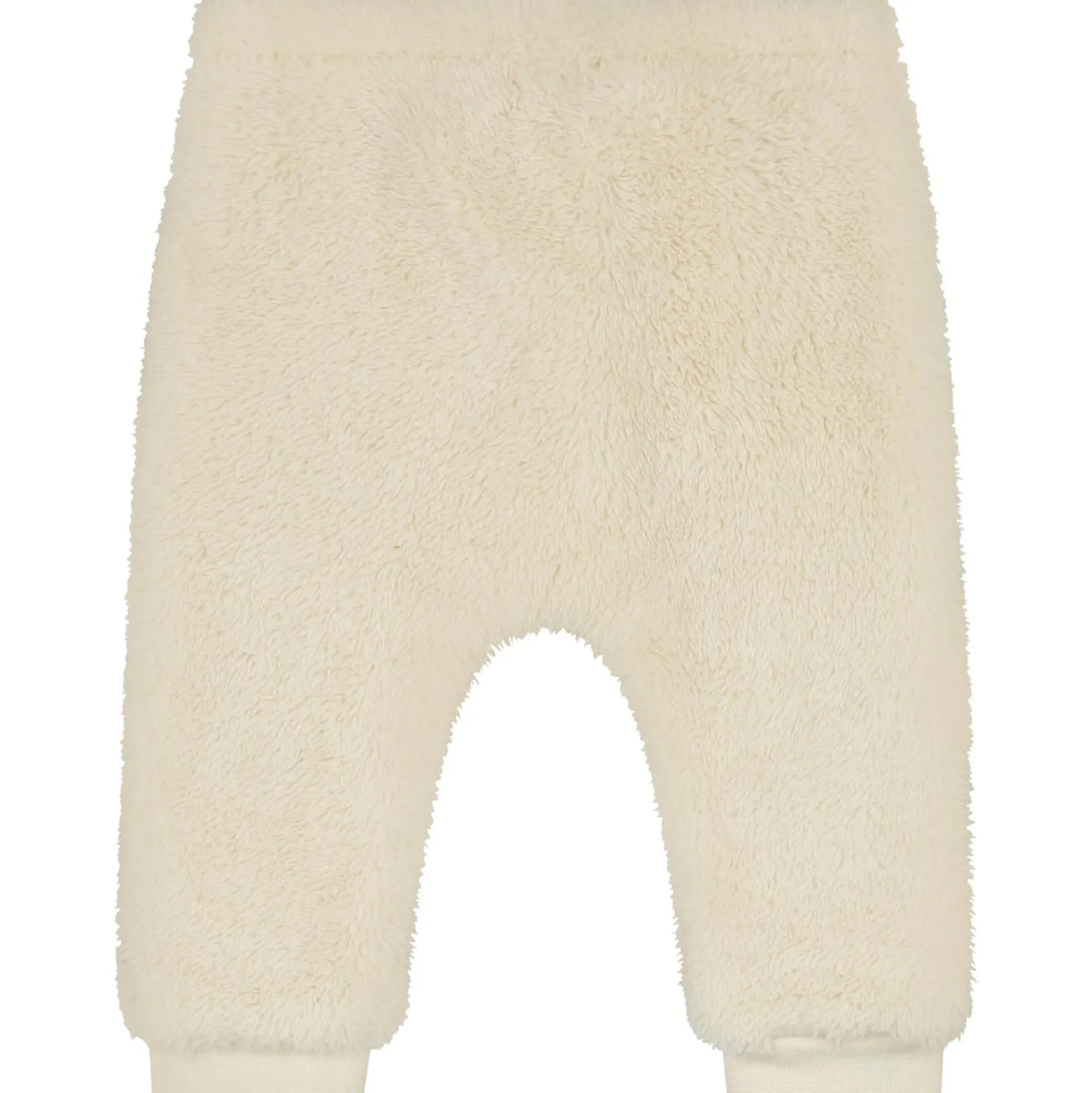 Broeken & Tuinbroeken|Broeken & Leggings*Prénatal newborn broek teddy effen wit Dark Ecru