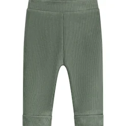 Broeken & Tuinbroeken|Broeken*Prénatal newborn broek velours  effen groen Dark Greenshade