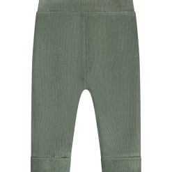 Broeken & Tuinbroeken|Broeken*Prénatal newborn broek velours  effen groen Dark Greenshade