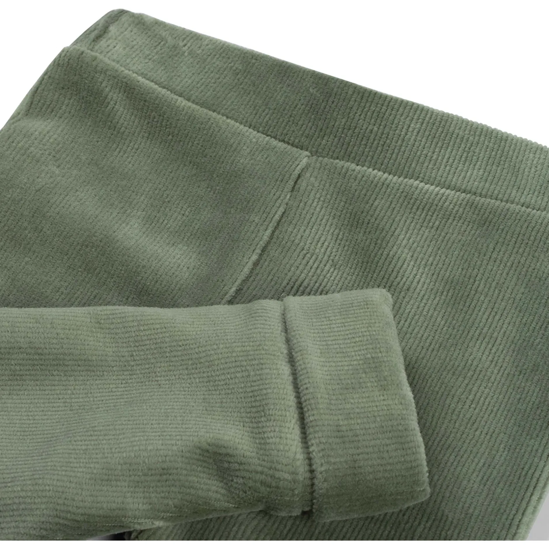 Broeken & Tuinbroeken|Broeken*Prénatal newborn broek velours effen groen Dark Greenshade