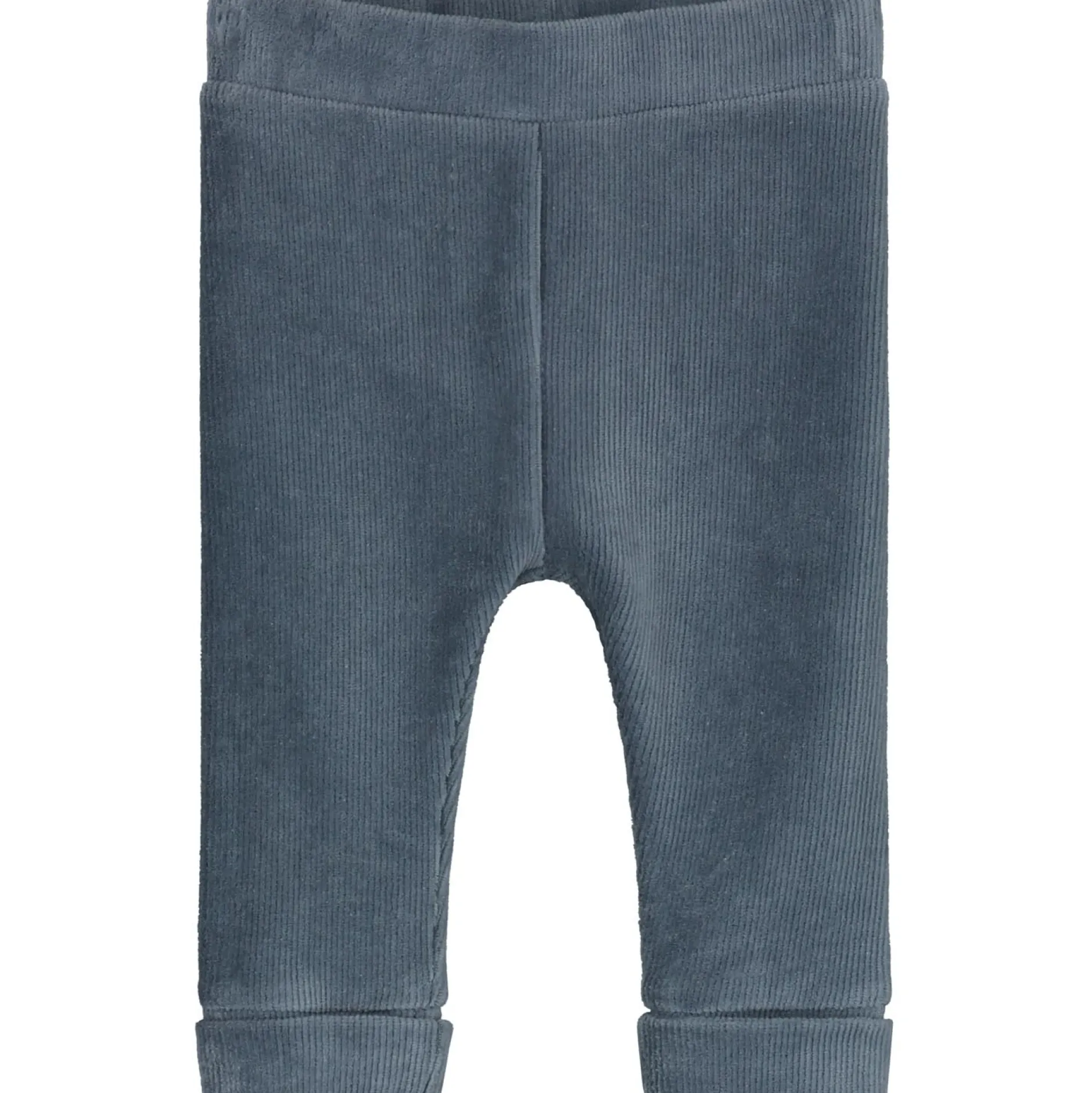 Broeken & Tuinbroeken|Broeken & Leggings*Prénatal newborn broek velours effen blauw Steel Blue