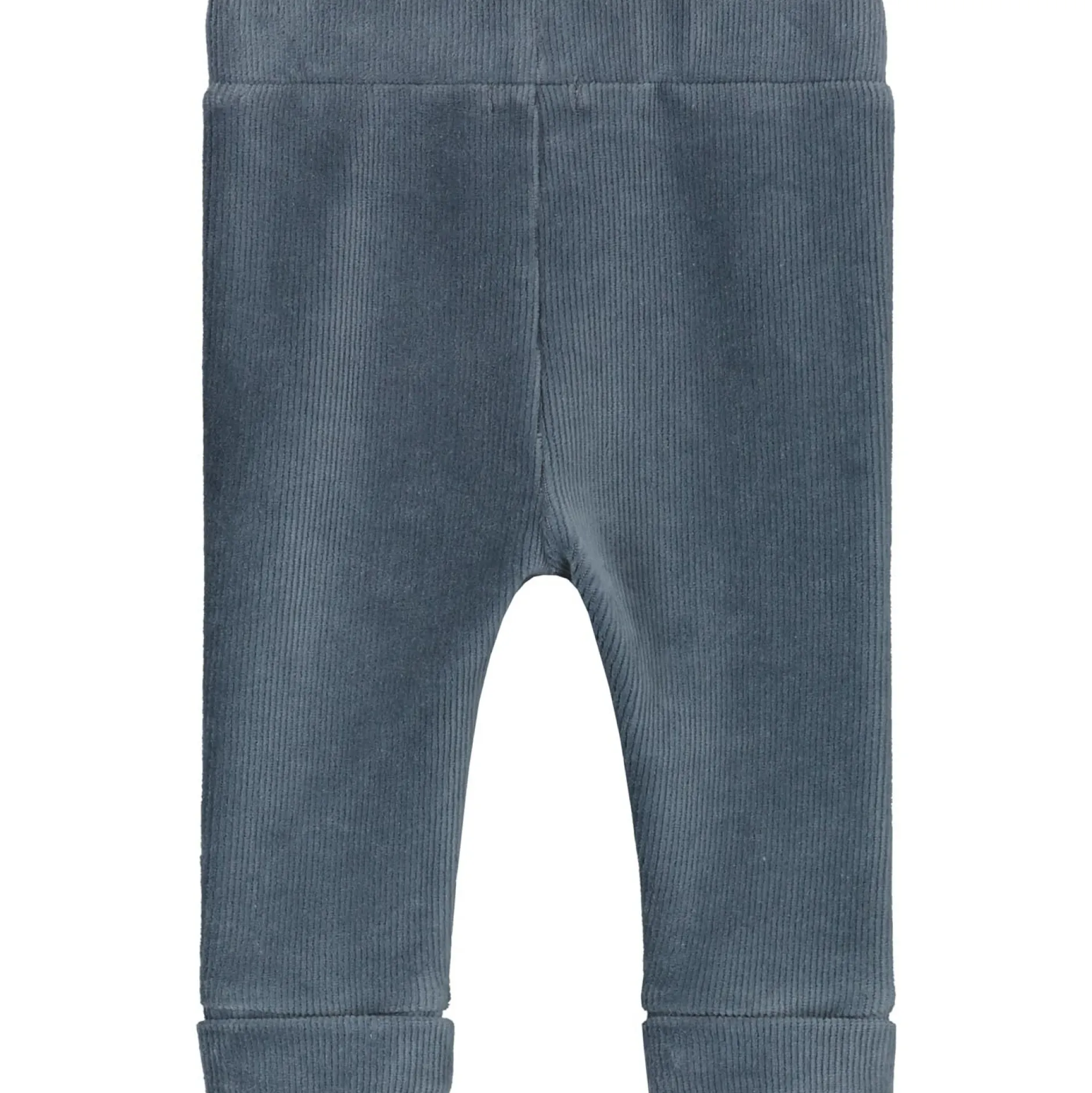Broeken & Tuinbroeken|Broeken & Leggings*Prénatal newborn broek velours effen blauw Steel Blue