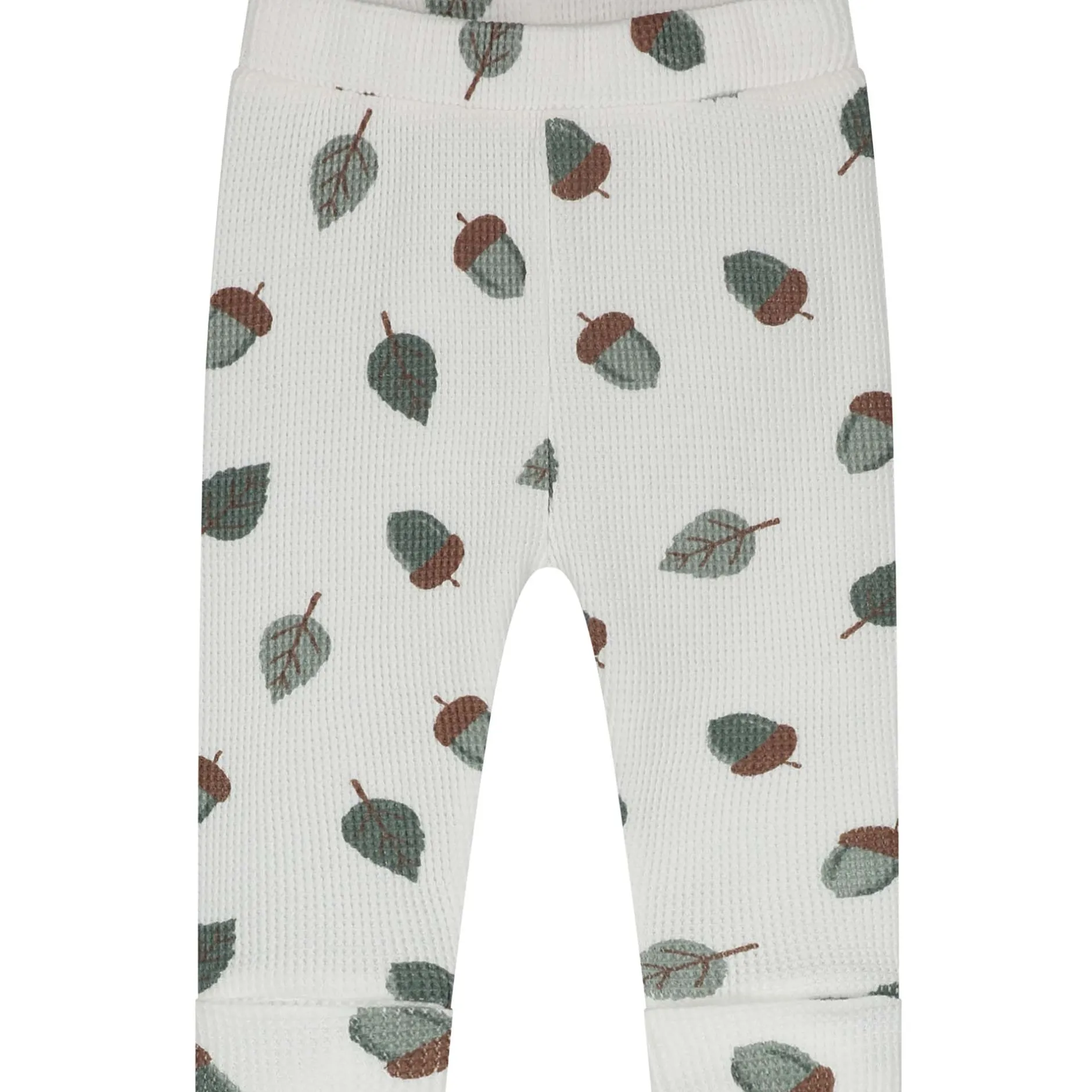 Broeken & Tuinbroeken|Broeken*Prénatal newborn broek wafel all over print wit Ivory White