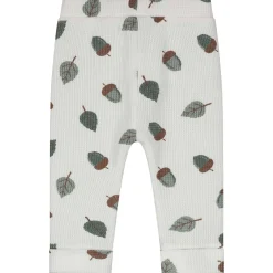 Broeken & Tuinbroeken|Broeken*Prénatal newborn broek wafel  all over print wit Ivory White