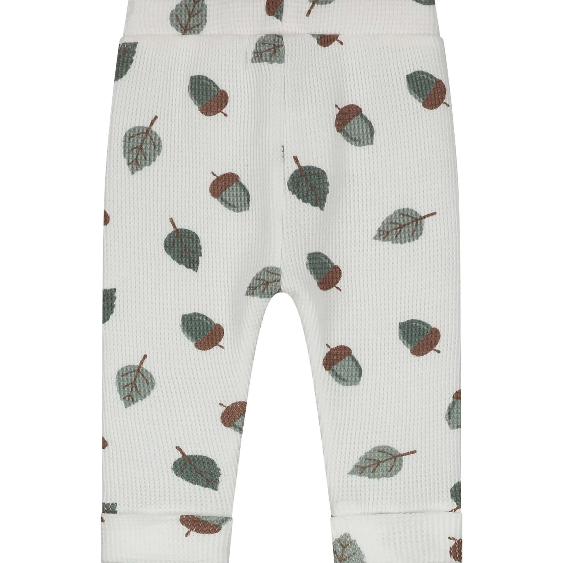 Broeken & Tuinbroeken|Broeken*Prénatal newborn broek wafel all over print wit Ivory White