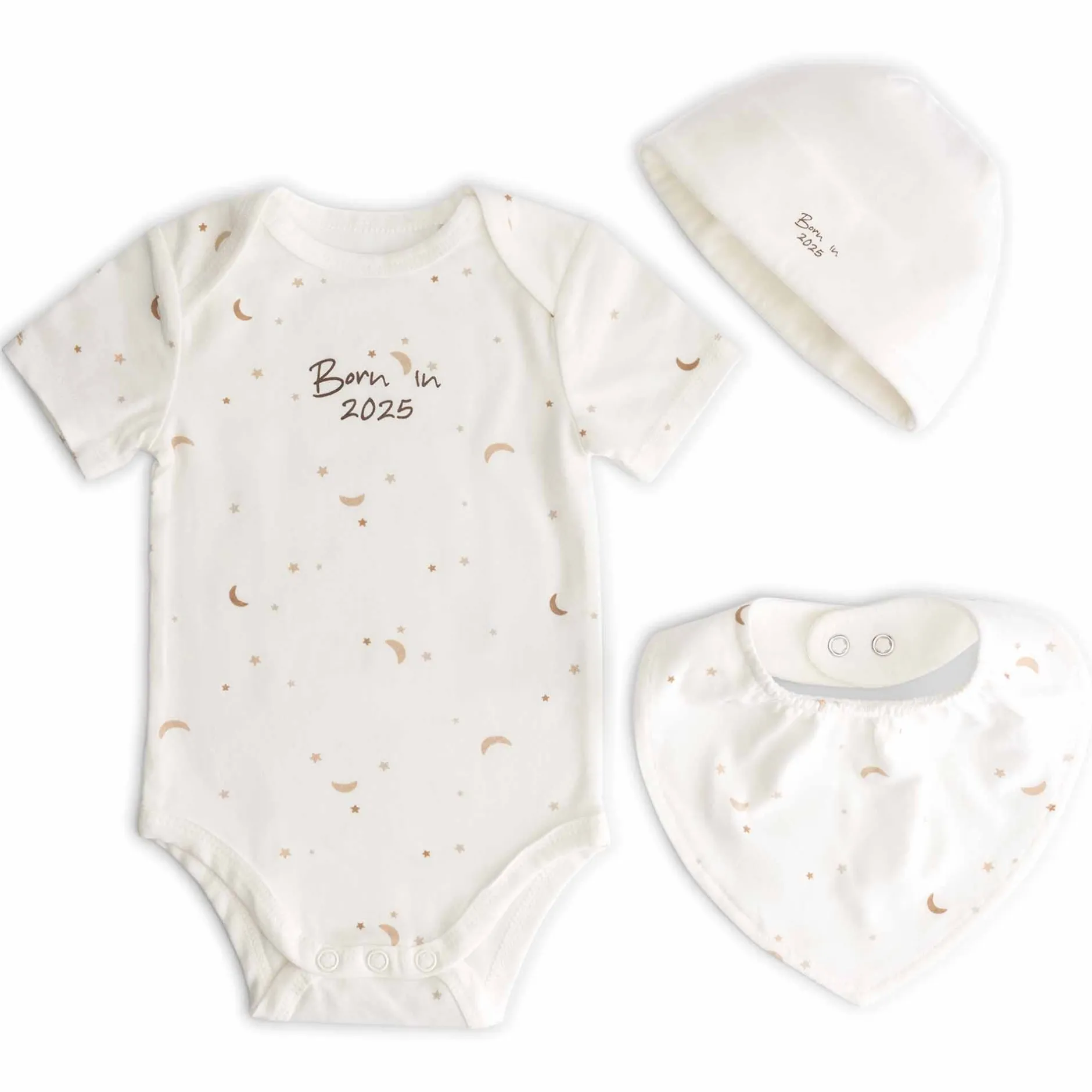 Feestartikelen|Kraamcadeaus*Prénatal newborn giftset born in 2025 Beigebrown