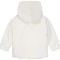 Jassen|Jassen*Prénatal newborn jas rib velours  effen wit Ivory White