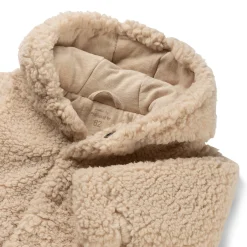Jassen|Jassen*Prénatal newborn jas teddy  effen beige Beigebrown