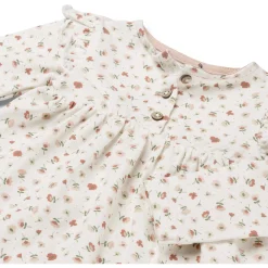 Jurken & Rokken|Jurken & Rokken*Prénatal newborn jurk lange mouwen bloemen roze Powder Pink