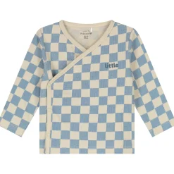 Boxpakjes|Boxpakjes & Jumpsuits*Prénatal newborn kledingset blokjes lange mouwen meerkleurig blauw Light Water Blue