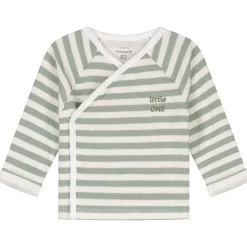 Boxpakjes|Boxpakjes & Jumpsuits*Prénatal newborn kledingset streep lange mouwen strepen groen Light Forest Green