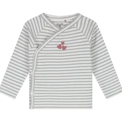 Boxpakjes|Boxpakjes & Jumpsuits*Prénatal newborn kledingset rib streep lange mouwen strepen grijs Soft Blue Grey