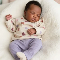 Boxpakjes & Jumpsuits|Boxpakjes*Prénatal newborn kledingset hartjes lange mouwen hartjes multi Dark Ecru