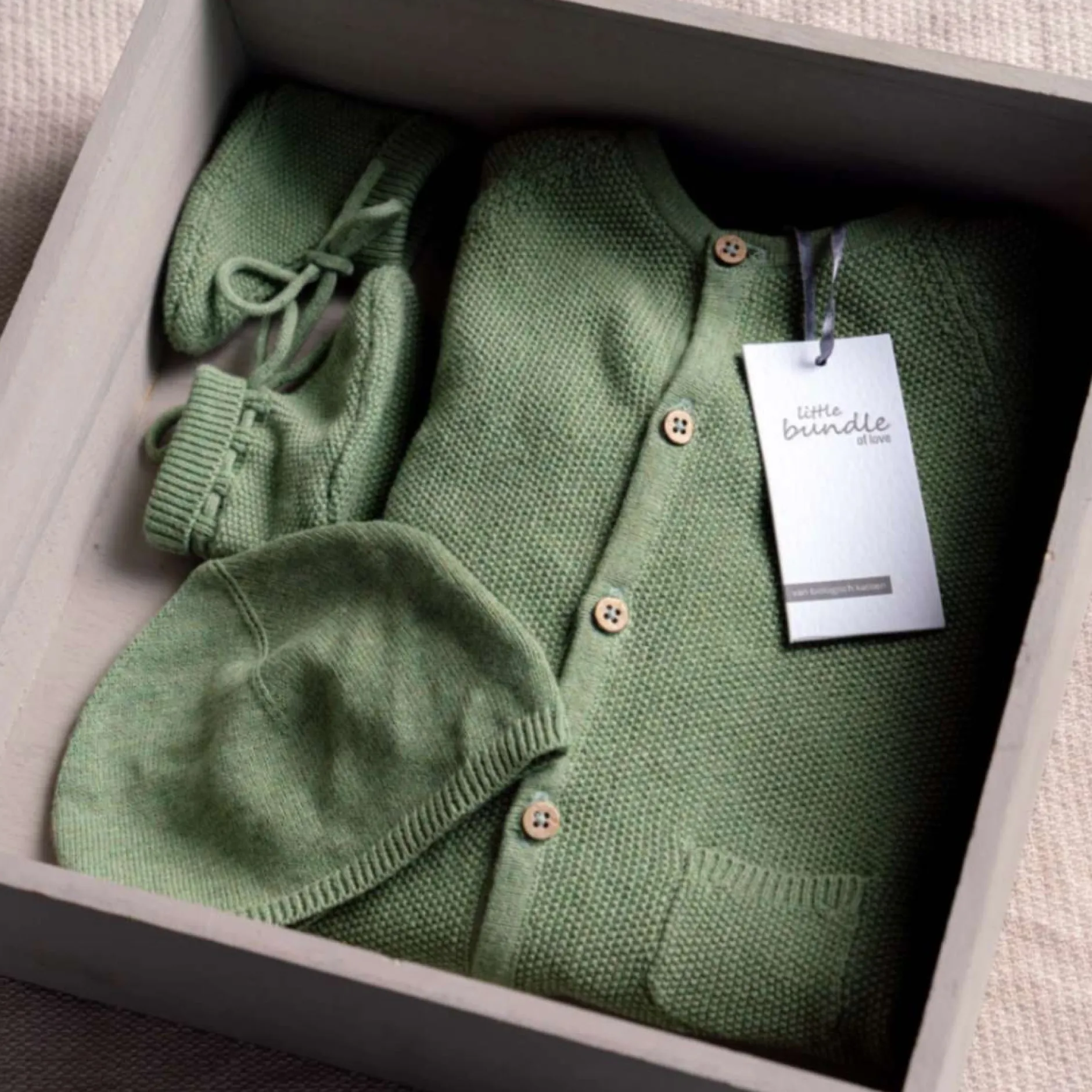 Accessoires|Accessoires*Prénatal newborn muts groen Green Shade