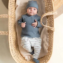 Accessoires|Accessoires*Prénatal newborn muts rib   blauw Blue Grey