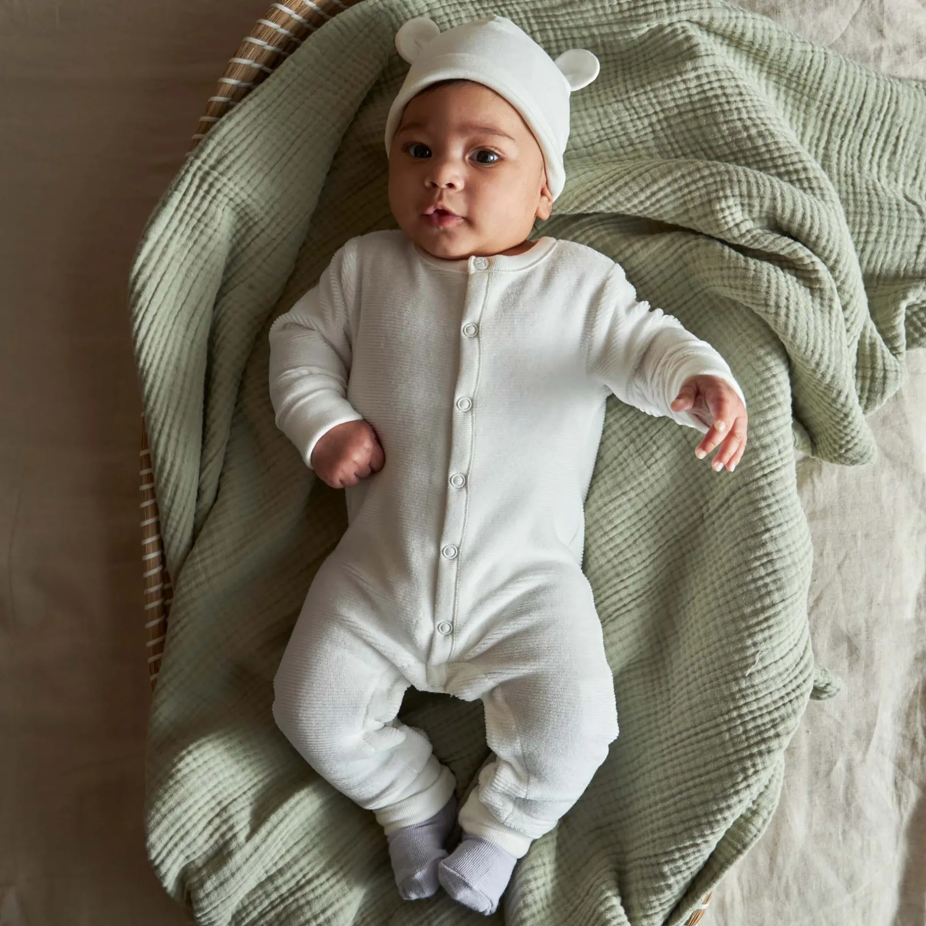 Accessoires|Accessoires*Prénatal newborn muts wit Ivory White