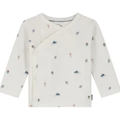 Shirts & Blouses|Shirts & Blouses*Prénatal newborn overslagshirt lange mouwen bladeren wit Ivory White