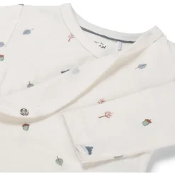 Shirts & Blouses|Shirts & Blouses*Prénatal newborn overslagshirt lange mouwen bladeren wit Ivory White