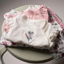 Shirts & Blouses|Shirts & Blouses*Prénatal newborn overslagshirt lange mouwen bloemen multi Ivory White