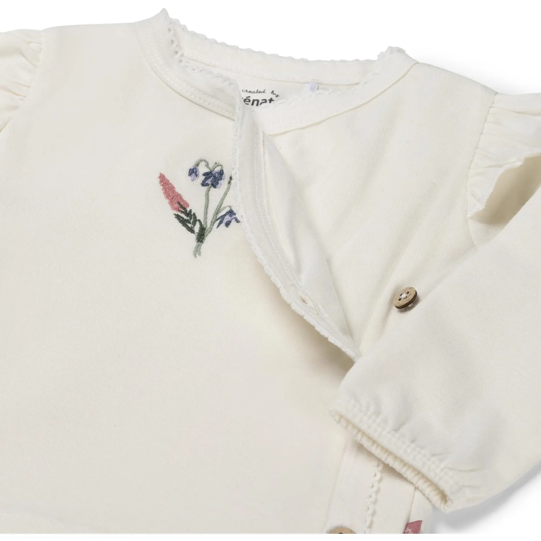 Shirts & Blouses|Shirts & Blouses*Prénatal newborn overslagshirt lange mouwen printopdruk wit Ivory White