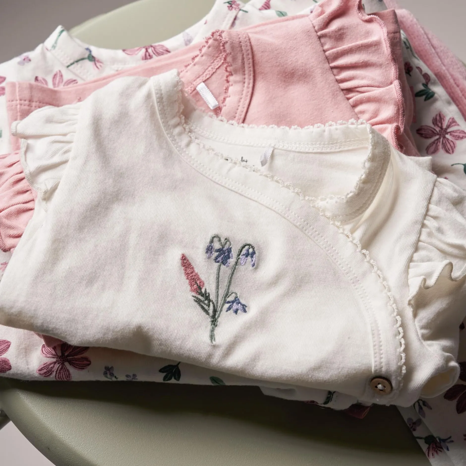 Shirts & Blouses|Shirts & Blouses*Prénatal newborn overslagshirt lange mouwen printopdruk wit Ivory White