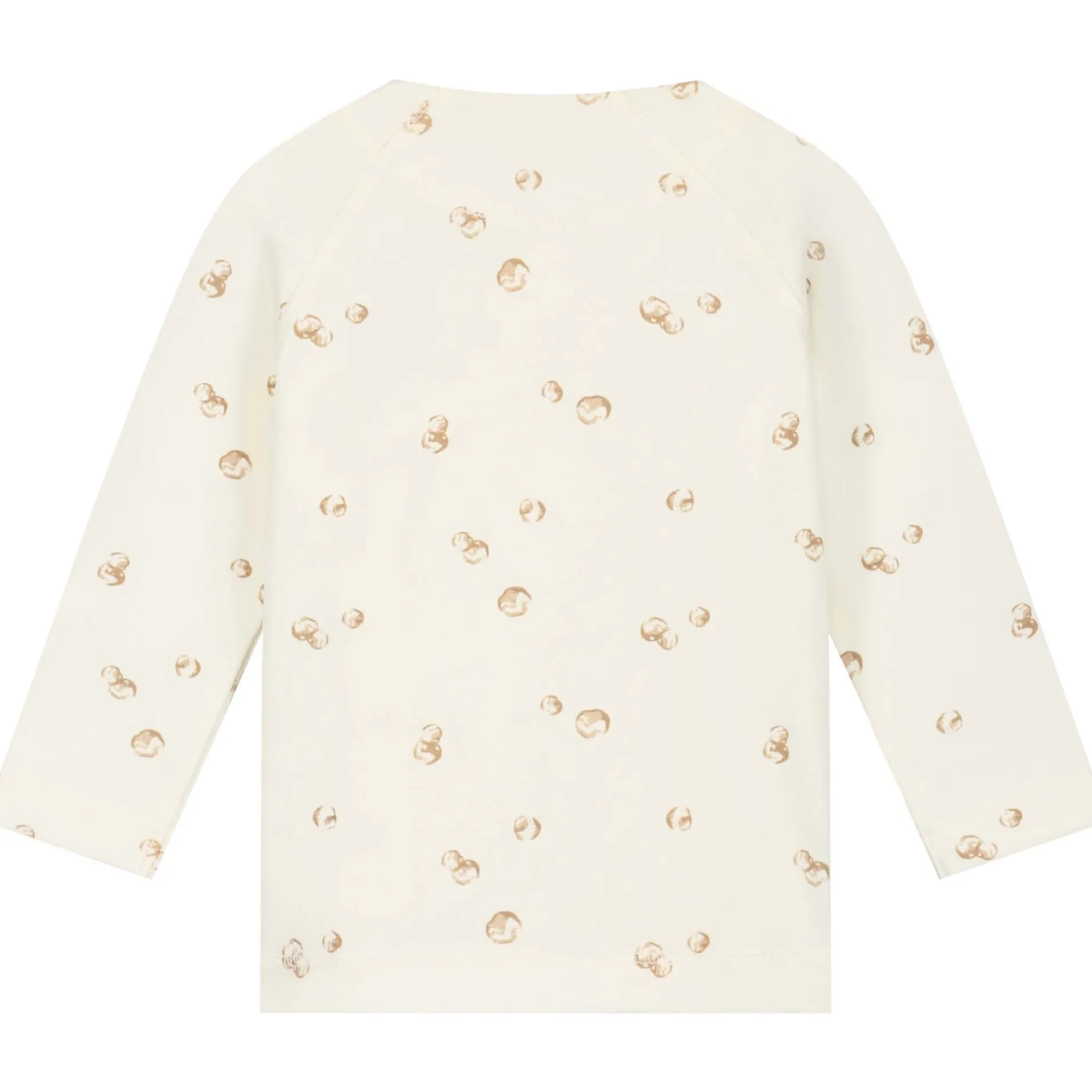 Shirts & Blouses|Shirts & Blouses*Prénatal newborn overslagshirt lange mouwen all over print beige Dark Off-White