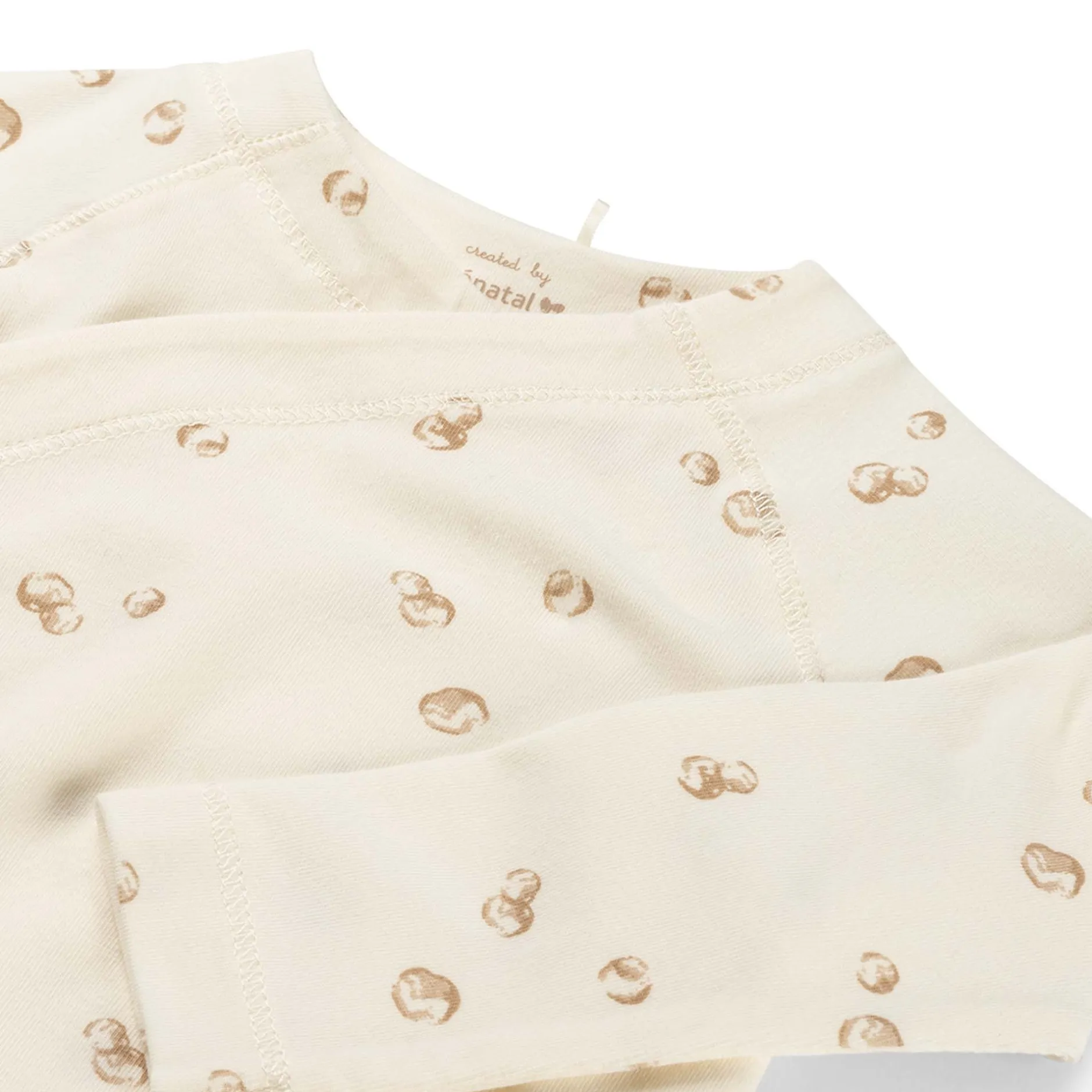Shirts & Blouses|Shirts & Blouses*Prénatal newborn overslagshirt lange mouwen all over print beige Dark Off-White