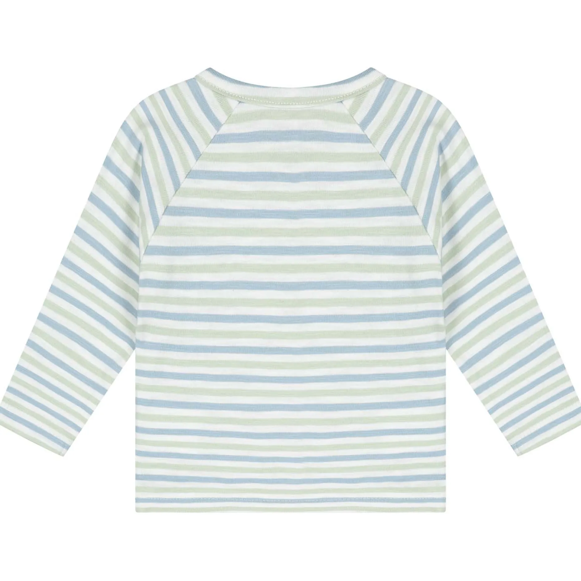 Shirts & Blouses|Shirts & Blouses*Prénatal newborn overslagshirt lange mouwen strepen groen Dark Green Melange