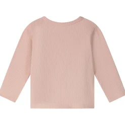 Shirts & Blouses|Shirts & Blouses*Prénatal newborn overslagshirt rib lange mouwen effen roze Powder Pink