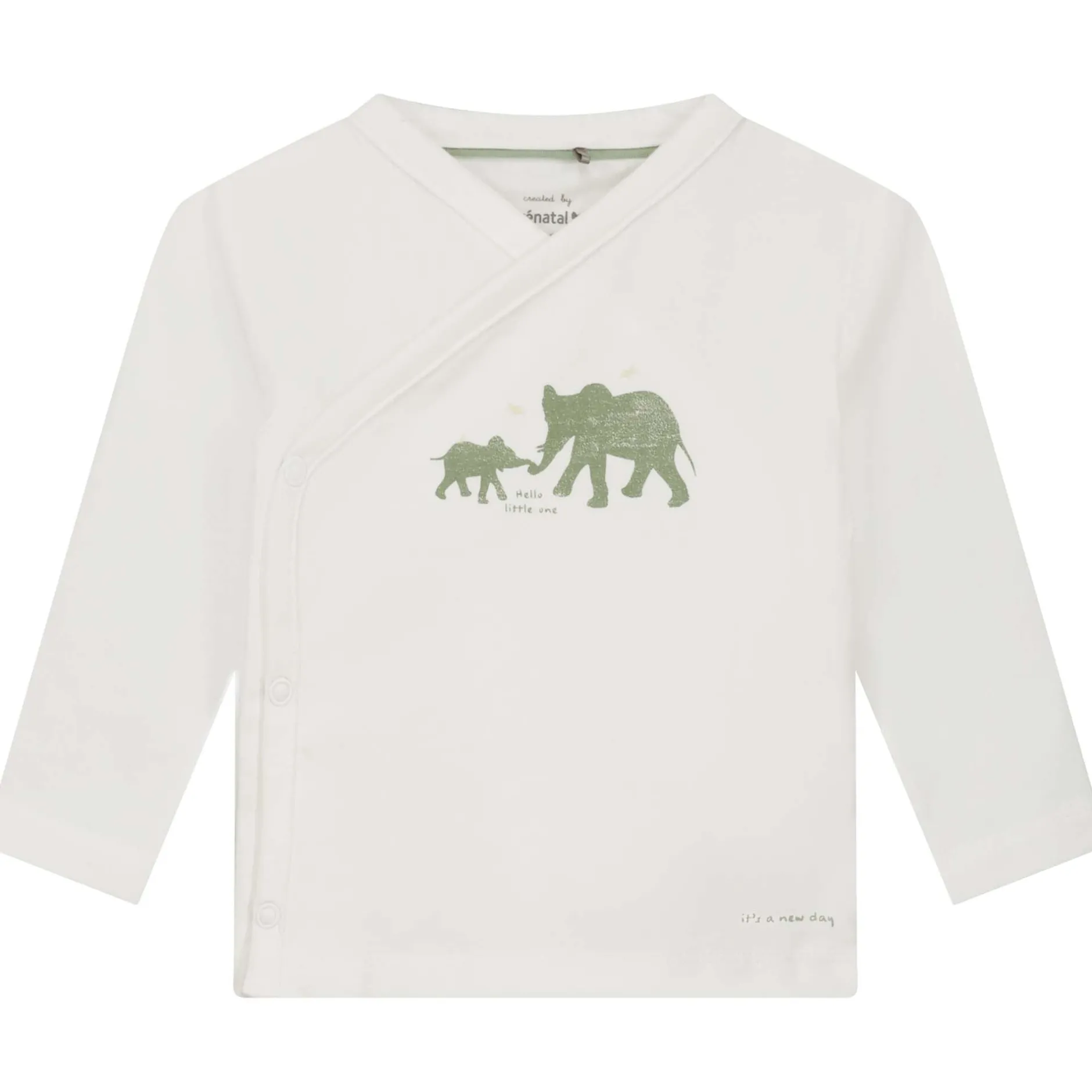 Shirts & Blouses|Shirts & Blouses*Prénatal newborn overslagshirt lange mouwen printopdruk wit Ivory White