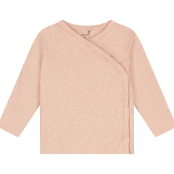 Shirts & Blouses|Shirts & Blouses*Prénatal newborn overslagshirt lange mouwen effen roze Powder Pink