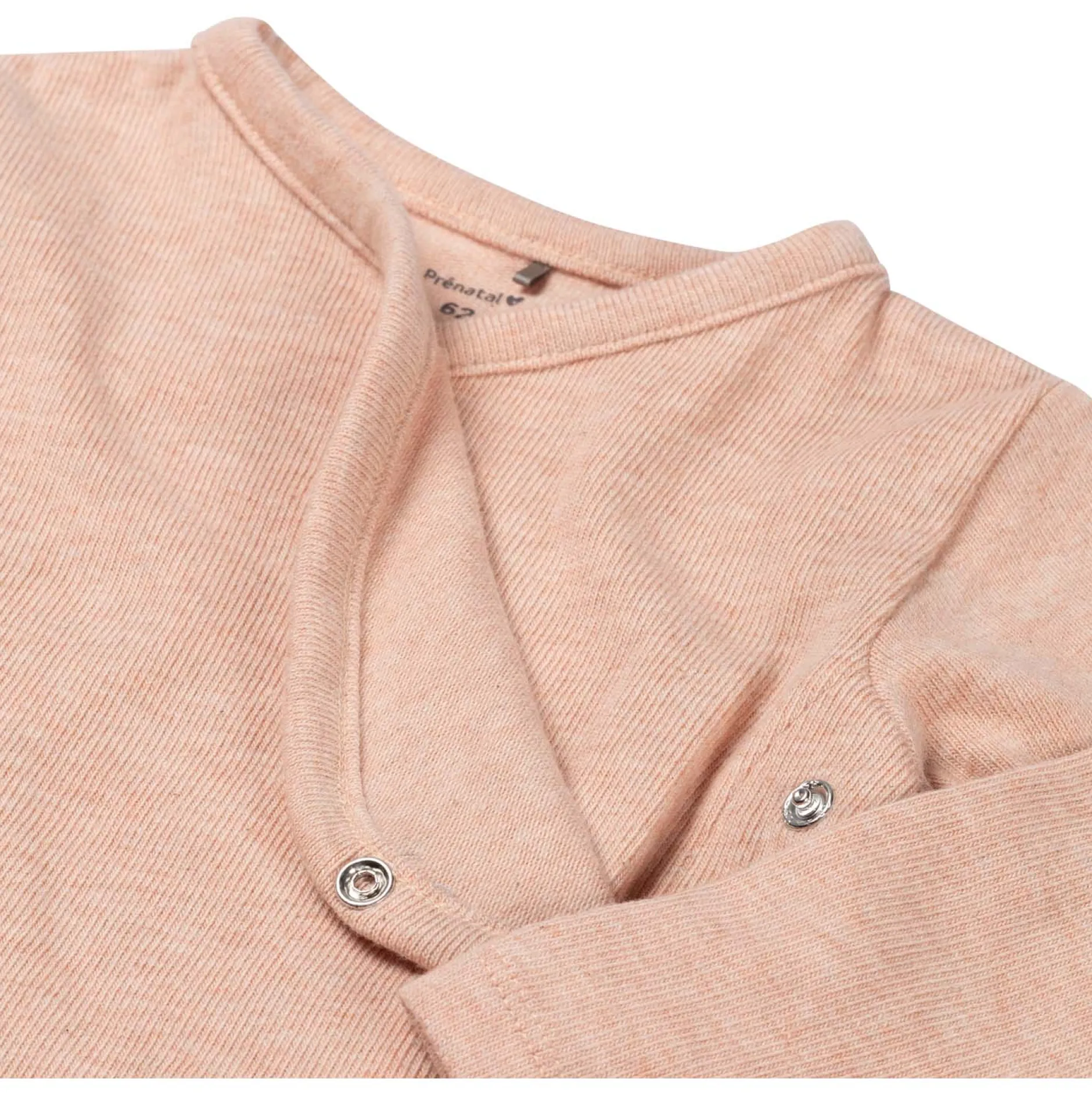 Shirts & Blouses|Shirts & Blouses*Prénatal newborn overslagshirt lange mouwen effen roze Powder Pink