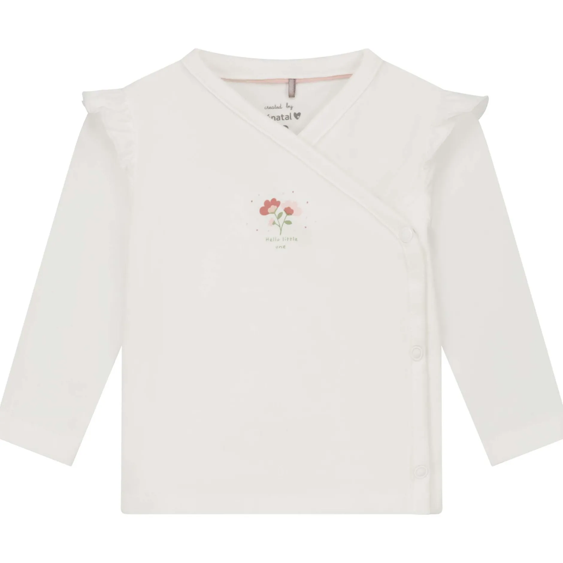 Shirts & Blouses|Shirts & Blouses*Prénatal newborn overslagshirt lange mouwen printopdruk wit Ivory White