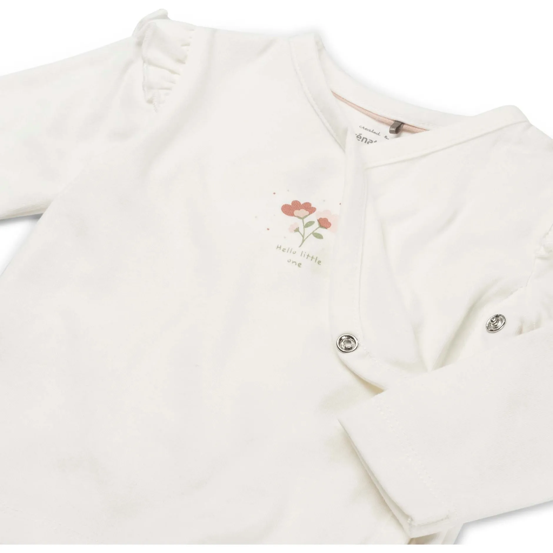 Shirts & Blouses|Shirts & Blouses*Prénatal newborn overslagshirt lange mouwen printopdruk wit Ivory White