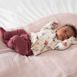 Shirts & Blouses|Shirts & Blouses*Prénatal newborn overslagshirt lange mouwen all over print beige Dark Ecru