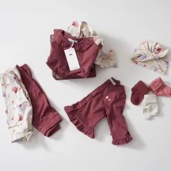 Shirts & Blouses|Shirts & Blouses*Prénatal newborn overslagshirt lange mouwen all over print beige Dark Ecru