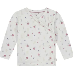 Shirts & Blouses|Shirts & Blouses*Prénatal newborn overslagshirt lange mouwen all over print wit Ivory White