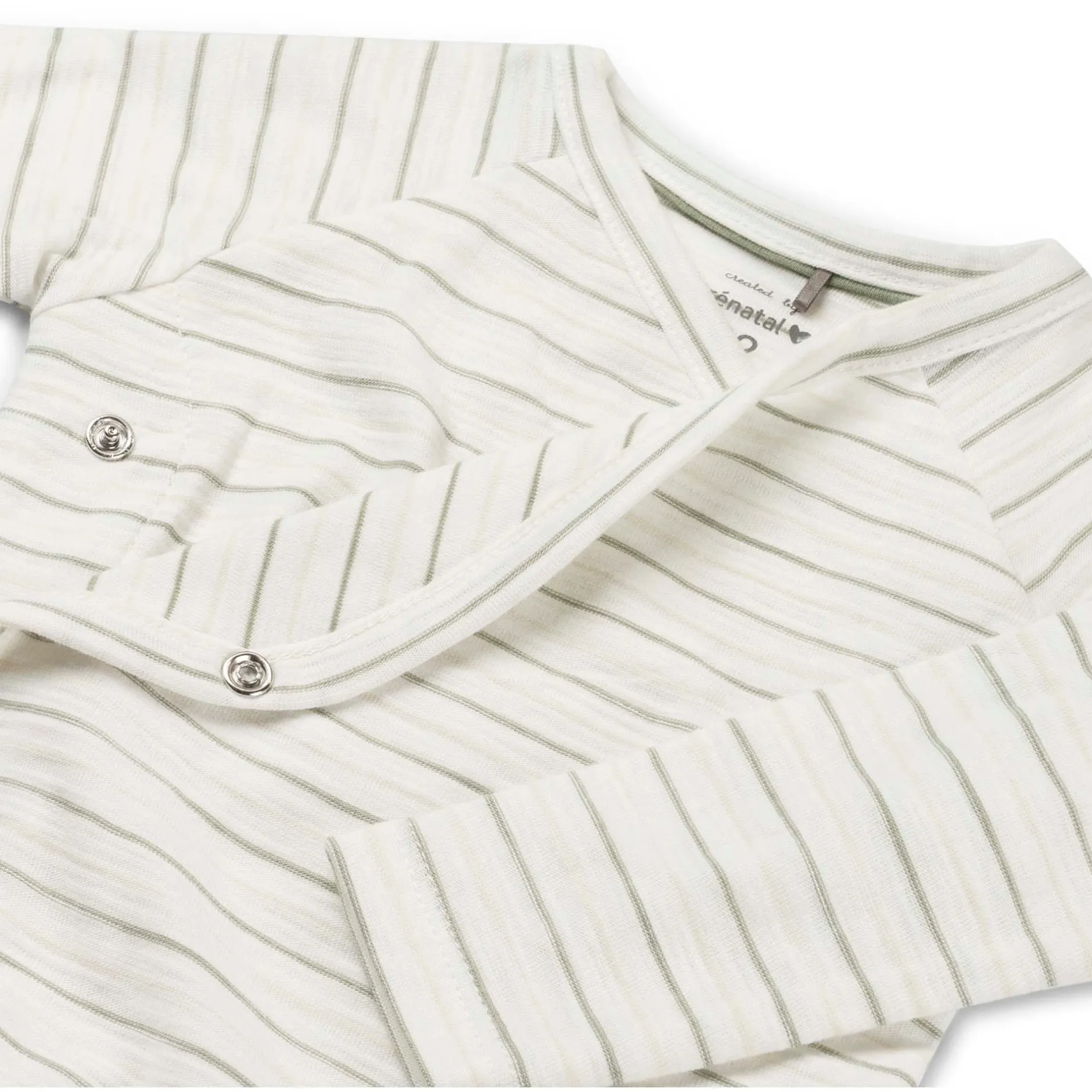 Shirts & Blouses|Shirts & Blouses*Prénatal newborn overslagshirt lange mouwen strepen groen Green Shade