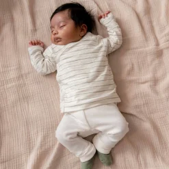 Shirts & Blouses|Shirts & Blouses*Prénatal newborn overslagshirt lange mouwen strepen groen Green Shade
