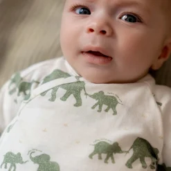 Shirts & Blouses|Shirts & Blouses*Prénatal newborn overslagshirt lange mouwen dierenprint groen Green Shade