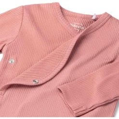 Shirts & Blouses|Shirts & Blouses*Prénatal newborn overslagshirt rib lange mouwen effen roze Dark Pink