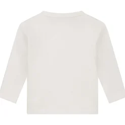 Shirts & Blouses|Shirts & Blouses*Prénatal newborn overslagshirt rib lange mouwen effen wit Ivory White
