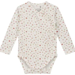 Rompers|Rompers*Prénatal newborn romper lange mouwen all over print roze Powder Pink