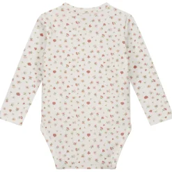 Rompers|Rompers*Prénatal newborn romper lange mouwen all over print roze Powder Pink