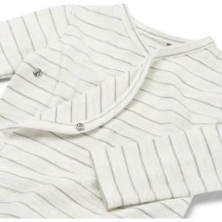 Rompers|Rompers*Prénatal newborn romper lange mouwen strepen groen Green Shade