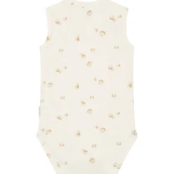 Rompers|Rompers*Prénatal newborn romper mouwloos all over print beige Dark Off-White