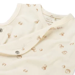 Rompers|Rompers*Prénatal newborn romper mouwloos all over print beige Dark Off-White