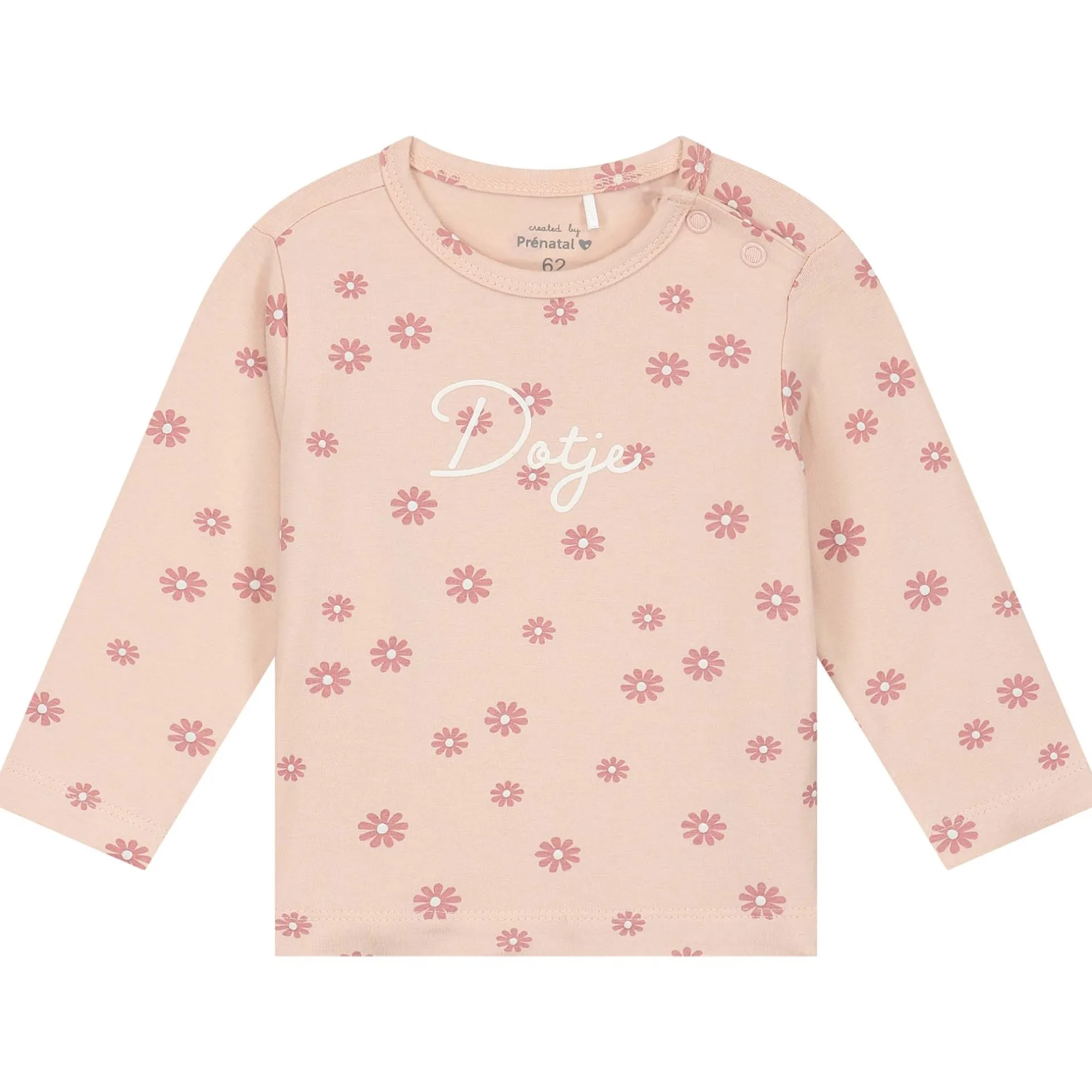 Shirts & Blouses|Shirts & Blouses*Prénatal newborn shirt lange mouwen tekst roze Powder Pink