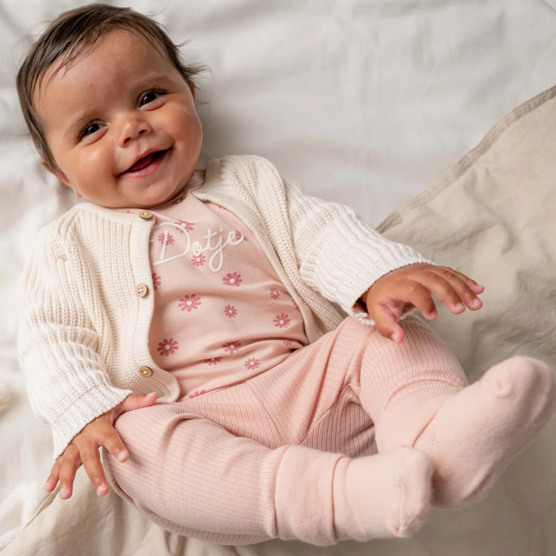 Shirts & Blouses|Shirts & Blouses*Prénatal newborn shirt lange mouwen tekst roze Powder Pink