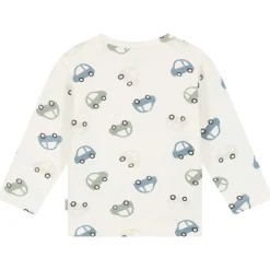 Shirts & Blouses|Shirts & Blouses*Prénatal newborn shirt lange mouwen tekst wit Ivory White